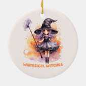 grillige heksen keramisch ornament (Achterkant)