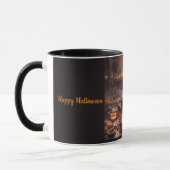 Grillige Heksenhond brouwt een Halloweenstoofpot Mok (Links)