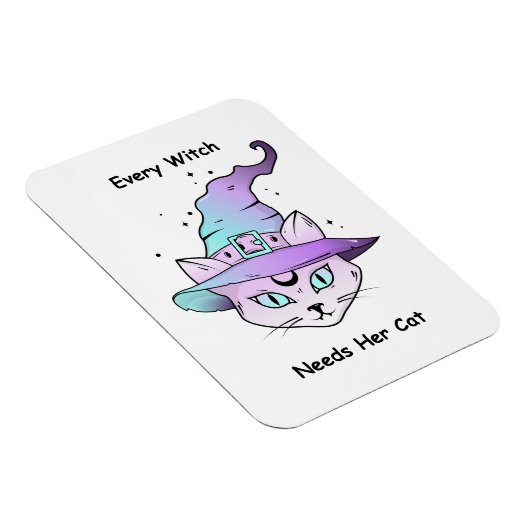 grillige heksenkat magneet (Rechterzijde)