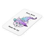 grillige heksenkat magneet (Linkerzijde)