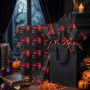 Grillige Heksenwaslijn Halloween Grafische Kunst Tissuepapier
