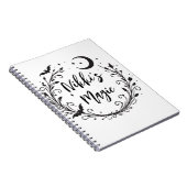 Grillige Hekserige Wiccan Kruidenmagie Halloween Notitieboek (Rechterzijde)