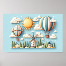 Grillige Hemelreis Poster