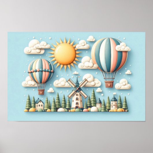 Grillige Hemelreis Poster (Voorkant)