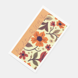 Grillige Herfst Bloemen Servet