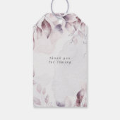 grillige herfst bloemenmonogram huwelijkscadeau la cadeaulabel (Achterkant)