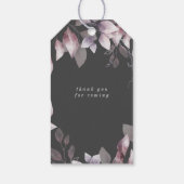 grillige herfst bloemenmonogram huwelijkscadeau la cadeaulabel (Achterkant)