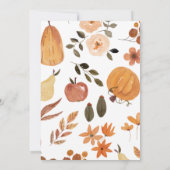 Grillige herfst bos babyshower kaart (Achterkant)