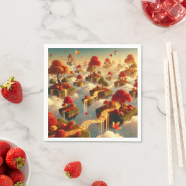 grillige herfst drijvende eilanden ontkoppeling servet