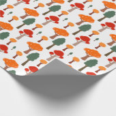 Grillige Herfstbomen Cadeaupapier (Hoek)