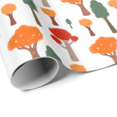 Grillige Herfstbomen Cadeaupapier (Rol Hoek)