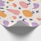 grillige herfstoogst cadeaupapier (Hoek)