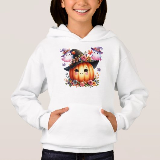 Grillige herfstpompoen heksendesign (Voorkant)
