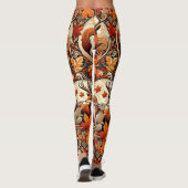 Grillige herfstseizoen met hertenleggings leggings (Achterkant)