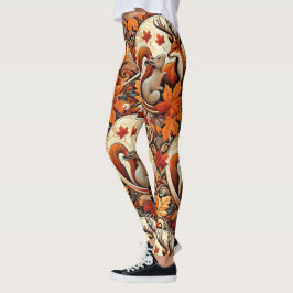 Grillige herfstseizoen met hertenleggings leggings