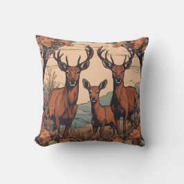 grillige herten grazen d1 kussen