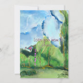 Grillige herten Moederdag  Feestdagenkaart (Achterkant)