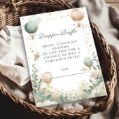 grillige heteluchtballon luierrapper informatiekaartje