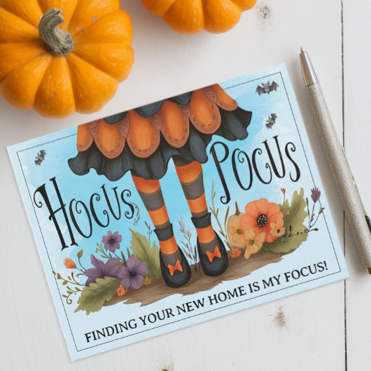 Grillige Hocus Pocus Halloweenmarketing Feestdagenkaart