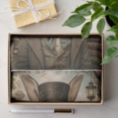Grillige Hoedenmaker Haas Tissue Decoupage Papier (Geschenk)