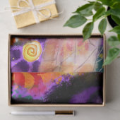 grillige hommel Paarse Oranje ontkoppeling Tissuepapier (Geschenk)