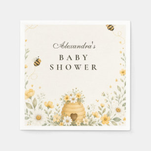 Grillige Hommelspeen Baby Shower Servet