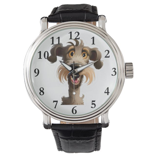 Grillige hond horloge (Voorkant)
