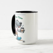 Grillige hond mok (Voorkant links)