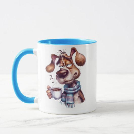 Grillige hond mok (Links)