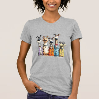 Grillige honden t-shirt