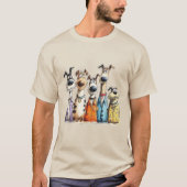 Grillige honden t-shirt (Voorkant)