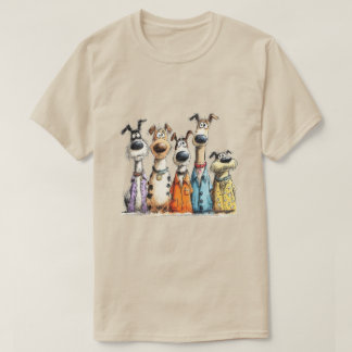 Grillige honden t-shirt