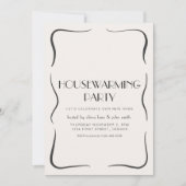 grillige housewarming-party uitnodigen kaart (Voorkant)