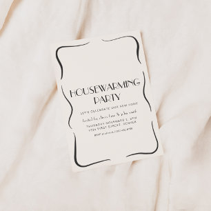 grillige housewarming-party uitnodigen kaart