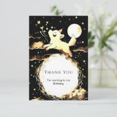 Grillige Huilende Wolf Verjaardag Bedankkaart (Staand voorkant)