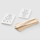 Grillige huwelijksprogramma waaier (Niet-gemonteerd)