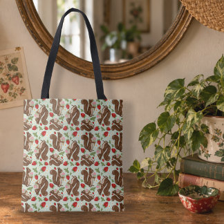 Grillige IJscrème Eekhoorn Schilderachtig Bos Tote Bag
