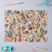 Grillige Jazz Melodie Tissuepapier (Craft)
