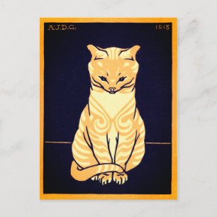  grillige Julie de Graag Sitting Cat Briefkaart