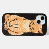 grillige Julie de Graag Sitting Cat Case-Mate iPhone Case (Achterkant (horizontaal))