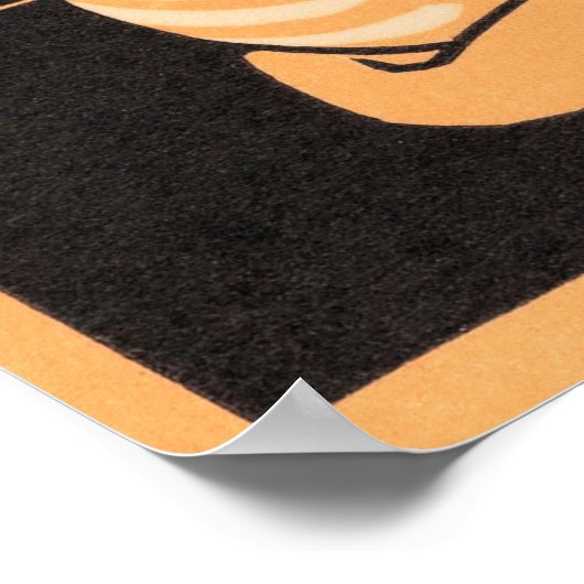  grillige Julie de Graag Sitting Cat Poster (Hoek)