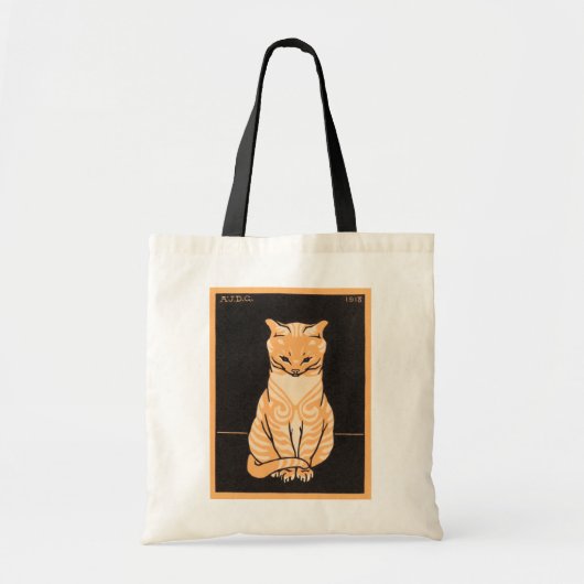  grillige Julie de Graag Sitting Cat Tote Bag (Voorkant)