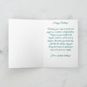 Grillige Kaketoe Vogel Gele Klaprozen Verjaardag Kaart (Binnen)