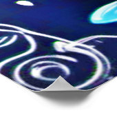 grillige kalkoen poster (Hoek)