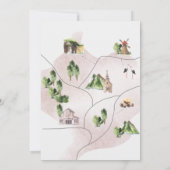 Grillige kalligrafie welkomstbrief & kaart (Achterkant)