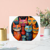Grillige Kat Acryl Bord (Huwelijk)
