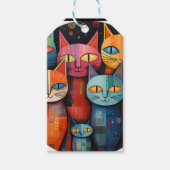 Grillige Kat Cadeaulabel (Voorkant)
