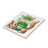 Grillige Kat Tegeltje (Zijkant)