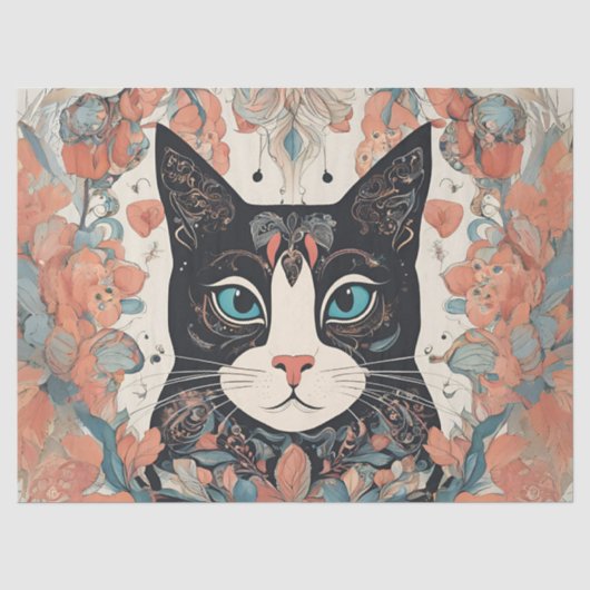 Grillige Kat Tissuepapier (Voorkant)