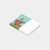 Grillige kat zittend in een theekopje Kerstmis Post-it® Notes (Schuin)